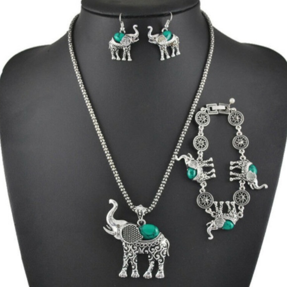 Jewelry Set Necklace Earring Bracelet - Picture 3 of 3